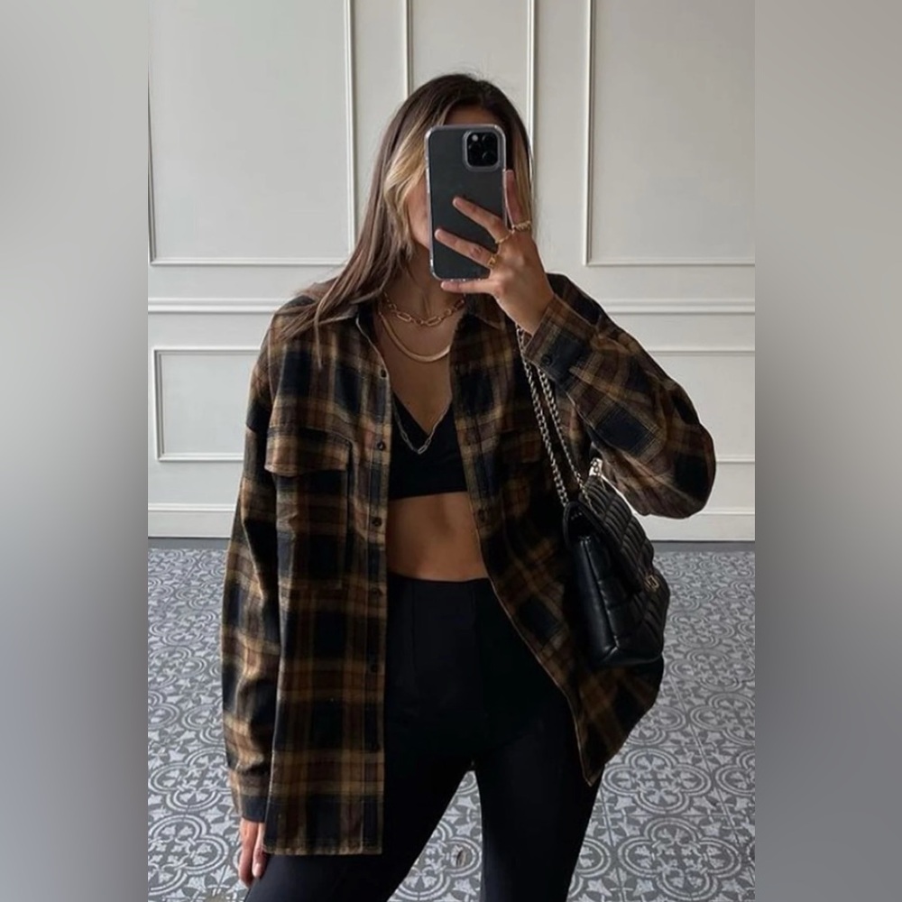 12th Tribe Fireside Mocha Plaid Flannel